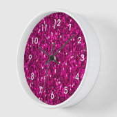 Heet roze glitters namaak glans (Hoek)