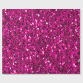Heet roze glitters namaak glans cadeaupapier (Vlak)