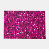 Heet roze glitters namaak glans deurmat (Voorkant)