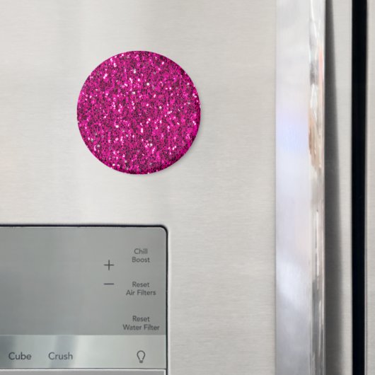 Heet roze glitters namaak glans magneet (Insitu (Koelkast))