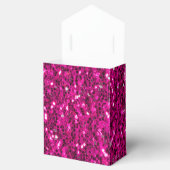 Heet roze glitters namaak glitters bedankdoosjes (Geopend)