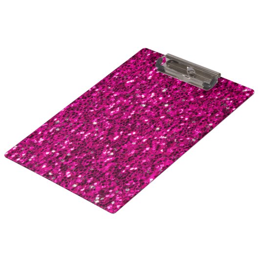 Heet roze glitters namaak glitters klembord (Gekanteld)