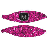 Heet roze glitters nep glans Monogram Basketbal (Panelen)