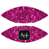 Heet roze glitters nep glitter monogram american football (Panelen)
