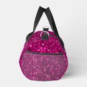 Heet roze glitters nepschitterwerk Custom Monogram Plunjezak (Rechts)