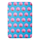 Heet Roze Golfbal Patroon Blauw Badmat (Voorkant Verticaal)