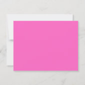 Heet Roze Golfkalf Kader Notitiekaart Kaart (Achterkant)