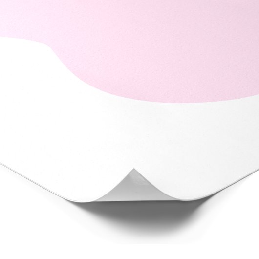 Heet roze golvend rood roze bloemig baby shower we poster (Hoek)