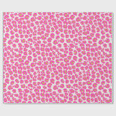Heet roze goud luipaard patroon cadeaupapier (Vlak)
