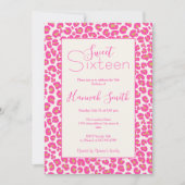 Heet roze goud luipaard patroon kaart (Voorkant)