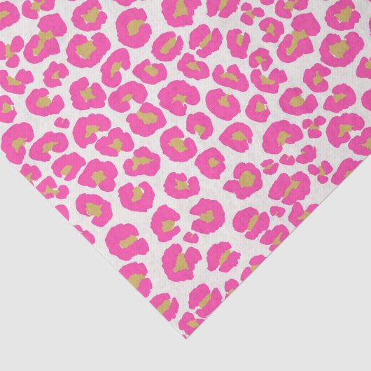 Heet roze goud luipaard patroon tissuepapier (Detail)