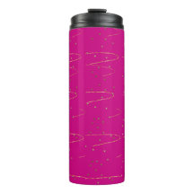 Heet Roze Gouden Celestiaal Thermisch Tumbler
