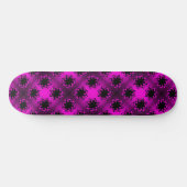 Heet Roze Gradiënt Star Bow Persoonlijk Skateboard (Horizontaal)