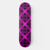 Heet Roze Gradiënt Star Bow Persoonlijk Skateboard (Voorkant)