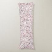 Heet Roze, Grijs, & Witte Harten, Splatterverf Lichaamskussen (Voorkant Verticaal)