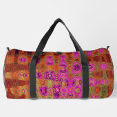 Heet Roze Groovy Abstract Retro Atoomgolven Plunjezak (Achterkant)