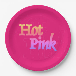 Heet Roze grote papieren borden Bordje