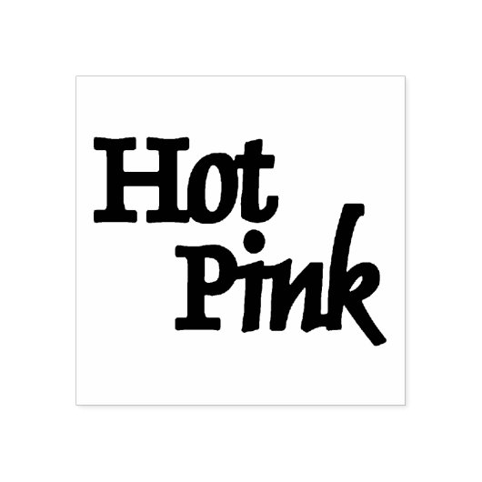 Heet Roze grote rubberen stempel met handvat (Afrduk)