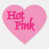 Heet Roze hart kleine stickers (Voorkant)