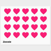 Heet Roze Hart Sticker (Vel)