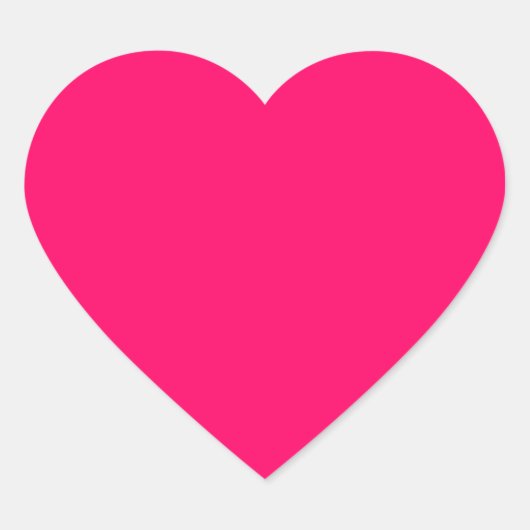 Heet Roze Hart Sticker (Voorkant)