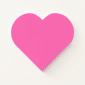 Heet roze hartvormig Notitieboek (Achterkant)