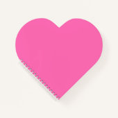 Heet roze hartvormig Notitieboek (Voorkant)