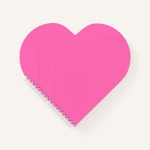 Heet roze hartvormig Notitieboek
