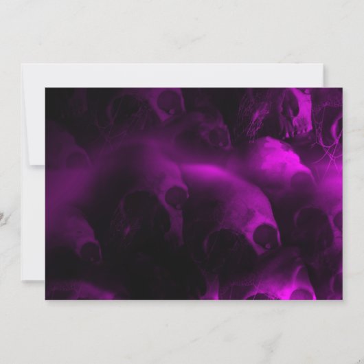 Heet Roze Hel Schedel Halloween Uitnodiging (Voorkant)