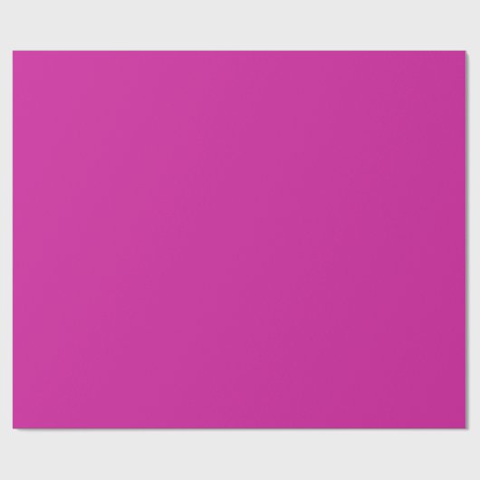 Heet Roze, Heldere Kleurminimalist Cadeaupapier (Vlak)