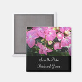 Heet Roze Hortensia - Bewaar de Datum Magneet (Voorkant / Achterkant)