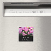 Heet Roze Hortensia - Bewaar de Datum Magneet (Insitu (Vaatwasser))