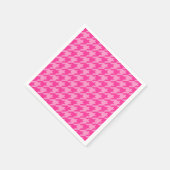 Heet roze houndstooth ruitontwerp servet (Hoek)