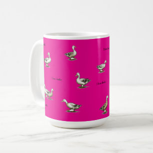 Heet Roze Ik Hou Van Eenden Koffiemok