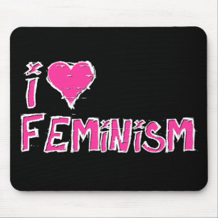 Heet Roze Ik Hou Van Feminisme Muismat