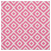 Heet roze Ikat Diamonds Stof (Swatch)
