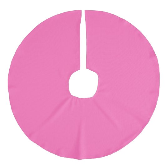 Heet Roze Imitatie Linnen Kerstboom Kleed (Voorkant)