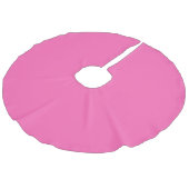 Heet Roze Imitatie Linnen Kerstboom Kleed (Gekanteld)