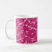 Heet roze kant koffiemok (Links)