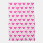 Heet Roze keukenhanddoek - Uw kleur (Verticaal)
