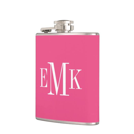 Heet Roze Klassiek Monogram Heupfles (Links)