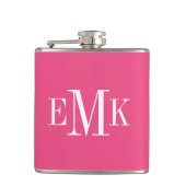 Heet Roze Klassiek Monogram Heupfles (Voorkant)