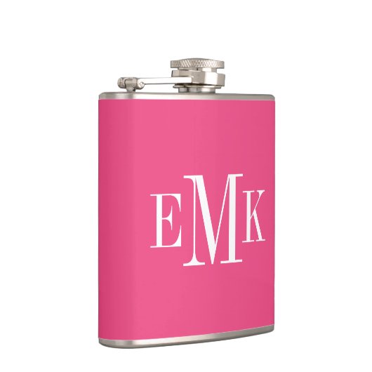 Heet Roze Klassiek Monogram Heupfles (Rechts)