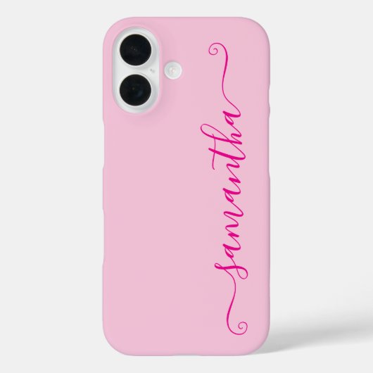 Heet Roze Knuffel Handtekening Case-Mate iPhone Case (Achterkant)