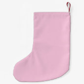 Heet Roze Krullende Handtekening Kleine Kerstsok (Achterkant)