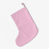 Heet Roze Krullende Handtekening Kleine Kerstsok (Achterkant (Hangend))