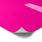 Heet Roze La Vita al Limone Poster (Hoek)
