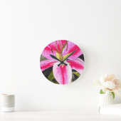 Heet roze lib Tenerife pop art waterverf Ronde Klok (Huis)