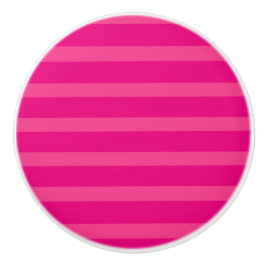 Heet Roze & Licht Roze Punch Helde Strepen Keramische Knop