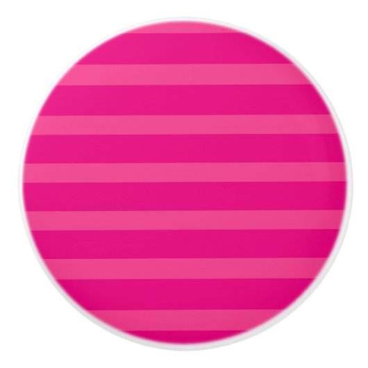 Heet Roze & Licht Roze Punch Helder Kraftige Strep Keramische Knop (Voorkant)